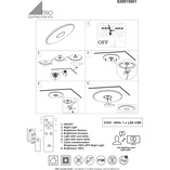 Plafon LED Okrągły z Pilotem Tokyo 60cm | Trio