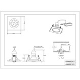 Oprawa sufitowa Trio Jura 8cm - Chrom | Spot GU10