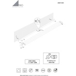 Kinkiet LED Fabio czarny 120cm - Trio | Oświetlenie łazienkowe