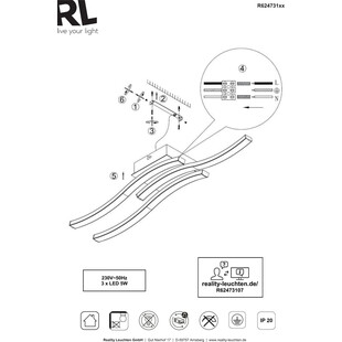 Plafon LED Route III Reality - Nowoczesne oświetlenie