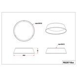 Plafon LED Ponts czarny 45cm | Reality - Oświetlenie