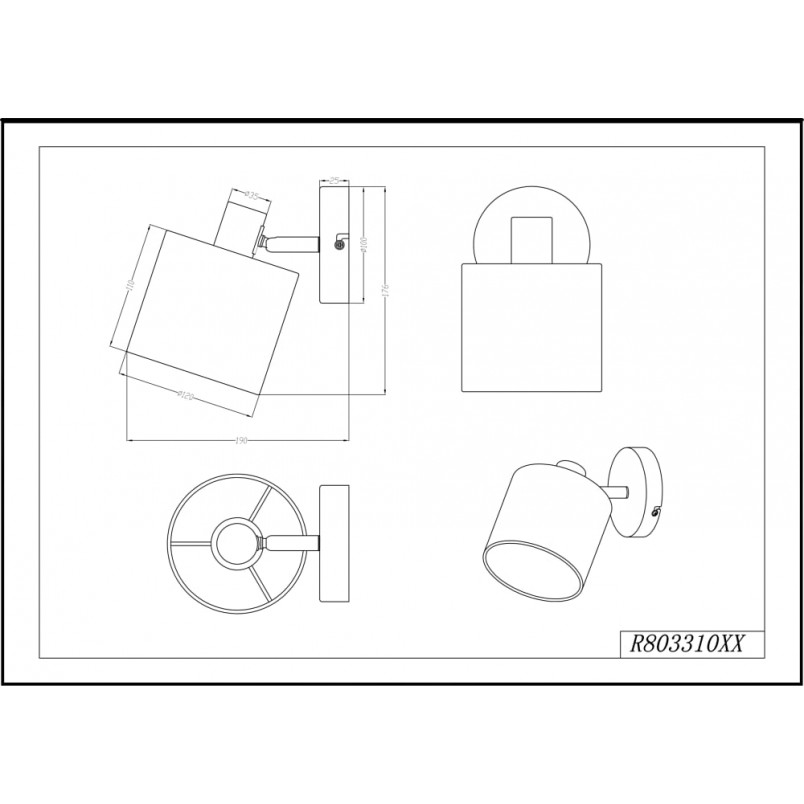 Kinkiet Reality Tommy czarny - Elegancki design | Sklep z lampami