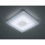 Plafon LED Samurai 42cm z pilotem - Trio | Biały