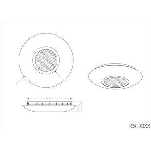 Plafon Glamour Chiros Złoty Trio | Lampa Sufitowa 32cm