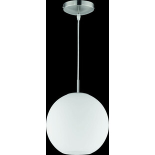 Lampa wisząca szklana kula Moon 25cm biała - Reality