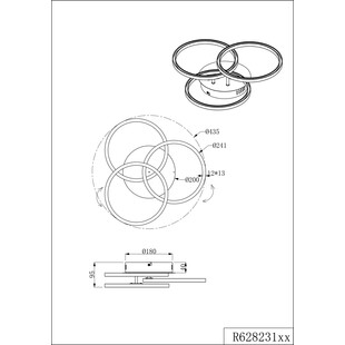 Plafon LED Circle z pilotem | Reality - Nowoczesne oświetlenie