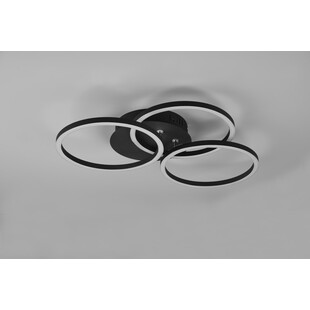 Plafon LED Circle czarny z pilotem | Reality