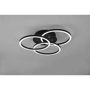 Plafon LED Circle czarny z pilotem | Reality