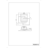 Plafon LED biały z pilotem - Reality Mobile 39cm