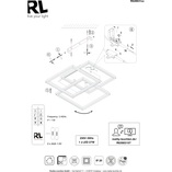 Plafon LED biały z pilotem - Reality Mobile 39cm