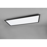 Plafon LED czarny z pilotem Gamma 80x29cm - Reality