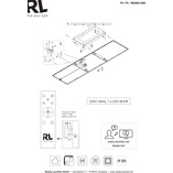 Plafon LED czarny z pilotem i ściemniaczem | Reality Gamma