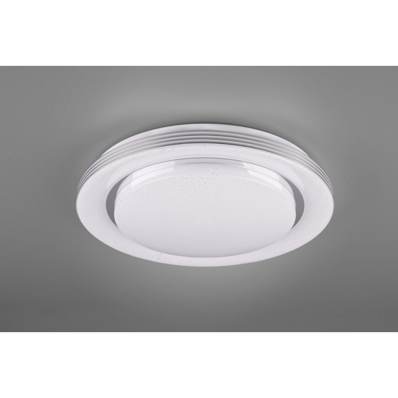 Plafon LED biały Atria 58cm - Pilot, Ściemniacz | Reality