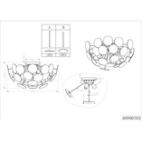 Plafon Discalgo 54cm czarny Trio | Nowoczesne oświetlenie