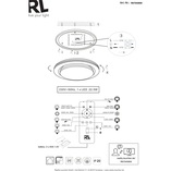 Plafon LED biały Atria 58cm - Pilot, Ściemniacz | Reality
