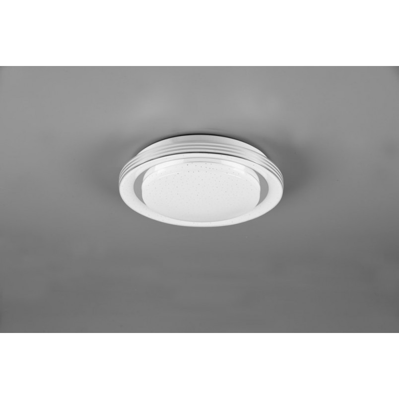 Plafon LED Atria 27cm - Pilot, Ściemniacz, Biały | Reality