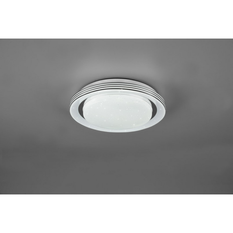 Plafon LED Atria 27cm - Pilot, Ściemniacz, Biały | Reality