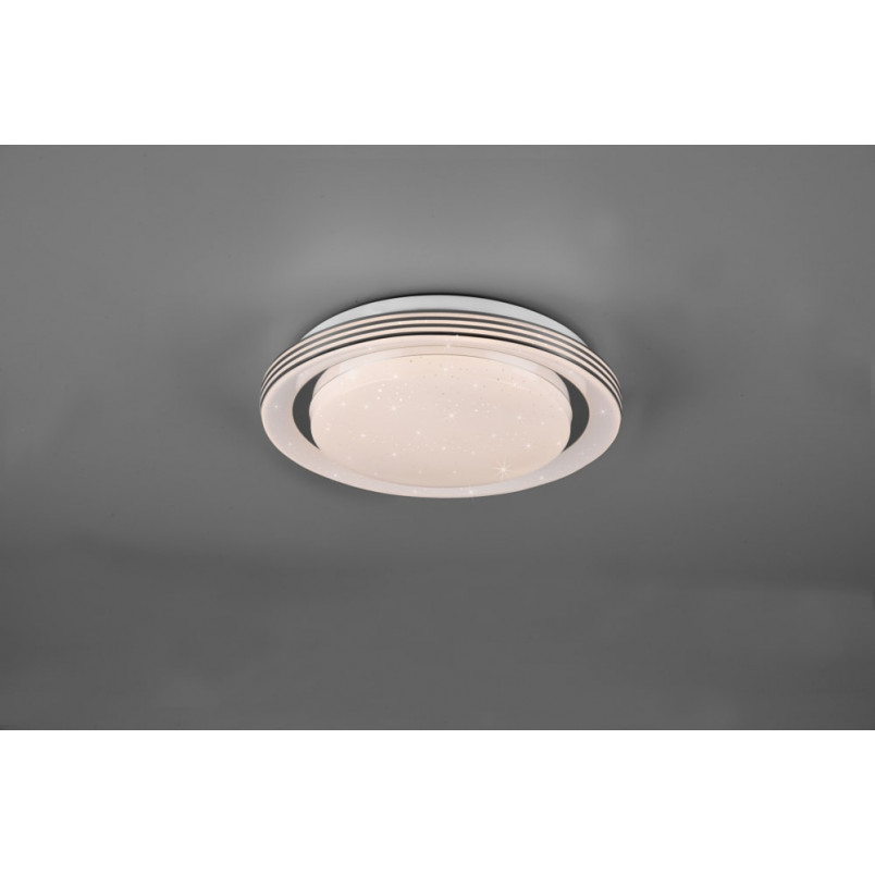 Plafon LED Atria 27cm - Pilot, Ściemniacz, Biały | Reality