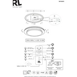 Plafon LED Atria 27cm - Pilot, Ściemniacz, Biały | Reality