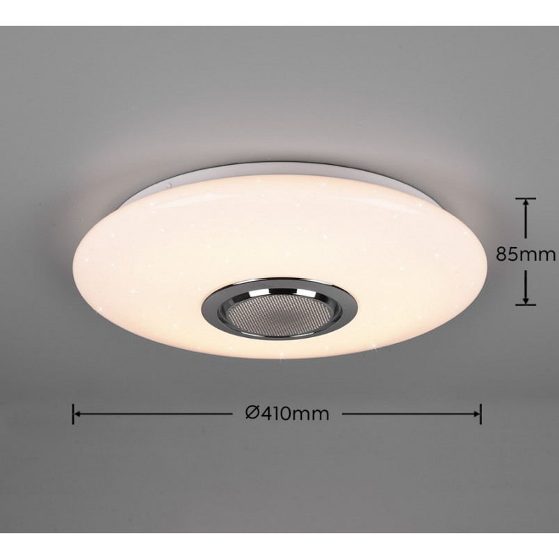 Plafon LED Reality Musica z Głośnikiem i Pilotem | 41cm