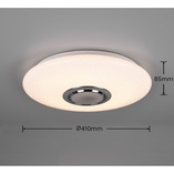 Plafon LED Reality Musica z Głośnikiem i Pilotem | 41cm