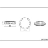 Plafon drewniany LED Monte 60cm z pilotem - Reality
