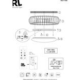 Plafon drewniany LED Monte 60cm z pilotem - Reality