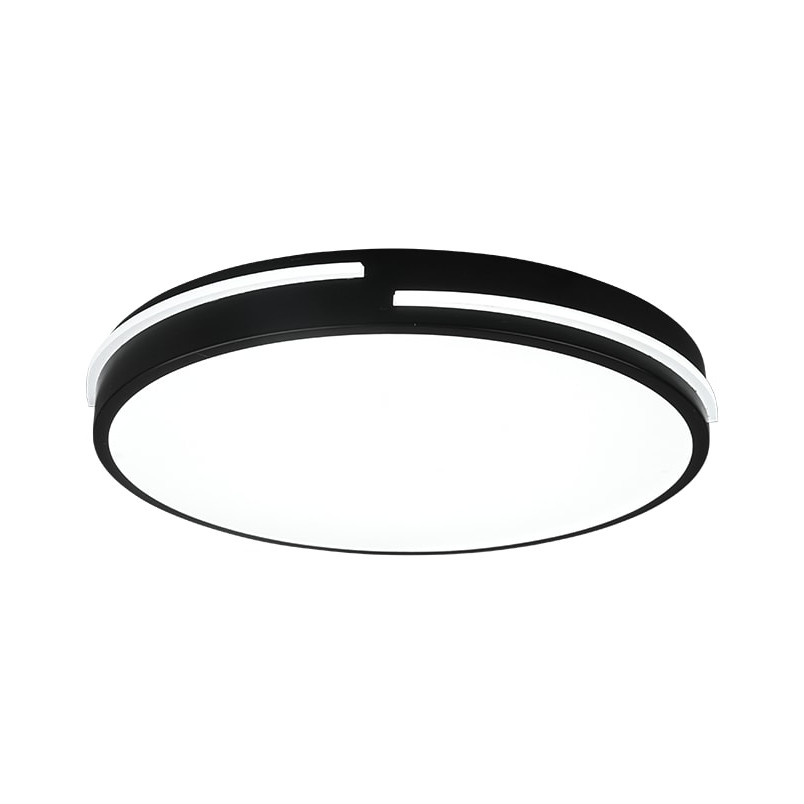 Plafon LED czarny z pilotem | Reality Tacoma 40cm