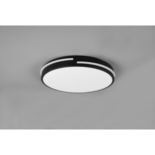 Plafon LED czarny z pilotem | Reality Tacoma 40cm