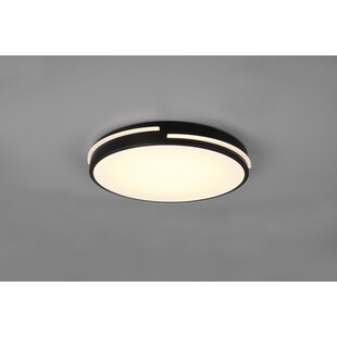 Plafon LED czarny z pilotem | Reality Tacoma 40cm