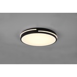 Plafon LED czarny z pilotem | Reality Tacoma 40cm