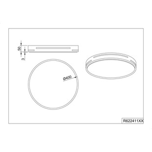 Plafon LED Reality Tacoma 40cm z pilotem - Nowoczesne oświetlenie