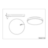 Plafon LED Reality Tacoma 40cm z pilotem - Nowoczesne oświetlenie