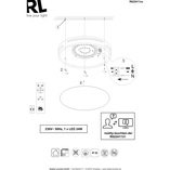 Plafon LED Reality Tacoma 40cm z pilotem - Nowoczesne oświetlenie