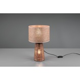 Lampa stołowa rustykalna Straw brązowa - Reality | Odkryj ciepło i styl