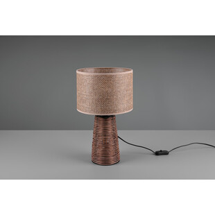 Lampa stołowa rustykalna Straw brązowa - Reality | Odkryj ciepło i styl