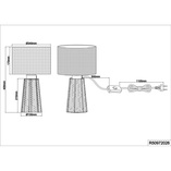 Lampa stołowa rustykalna Straw brązowa - Reality | Odkryj ciepło i styl