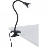 Lampa klips Reality Viper czarna | Nowoczesna lampa biurkowa