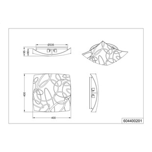Plafon kwadratowy Spirelli 40cm biały Trio - Stylowe oświetlenie
