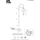 Lampa podłogowa czarno-złota Tommy | Reality - Komfort i styl