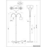 Lampa podłogowa Tommy czarno-złota | Reality - Eleganckie oświetlenie