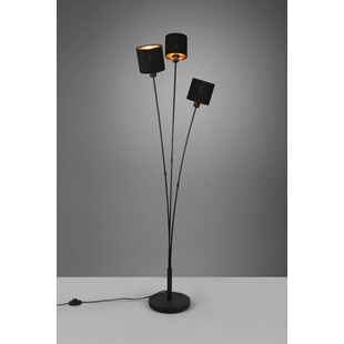 Lampa podłogowa Tommy czarno-złota | Reality - Eleganckie oświetlenie