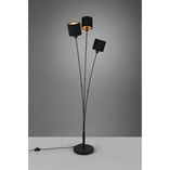 Lampa podłogowa Tommy czarno-złota | Reality - Eleganckie oświetlenie