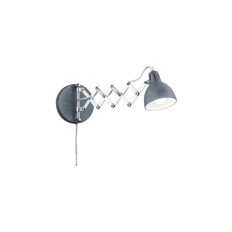Kinkiet na wysięgniku Scissor szary Reality | Loftowy design