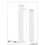 Lampa podłogowa LED czarno-złota Reality | Eleganckie oświetlenie