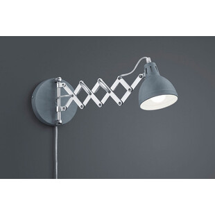 Kinkiet na wysięgniku Scissor szary Reality | Loftowy design