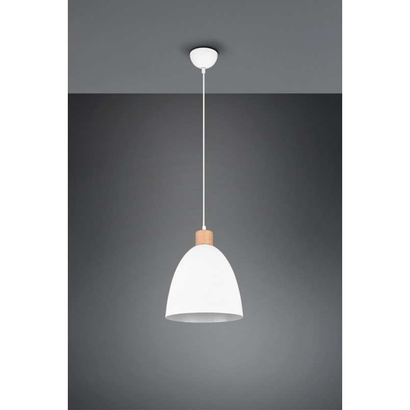 Lampa wisząca skandynawska Jagger biała - Reality | Kup teraz