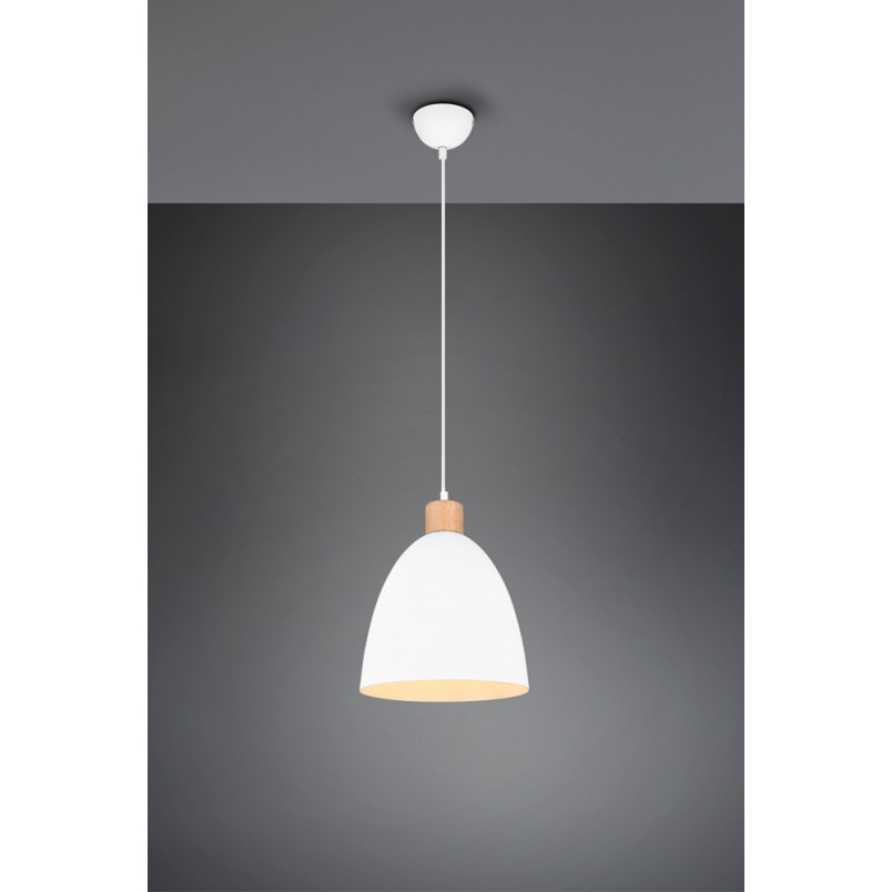 Lampa wisząca skandynawska Jagger biała - Reality | Kup teraz