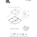 Plafon LED kwadratowy Alpha - Reality | Nowoczesne oświetlenie