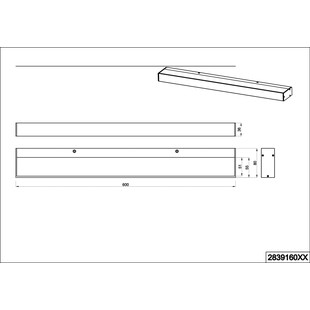 Kinkiet łazienkowy LED Rocco | Trio - 60cm, Chrom